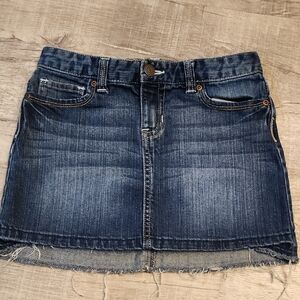 Old Navy Dark Blue Denim Mini Skirt